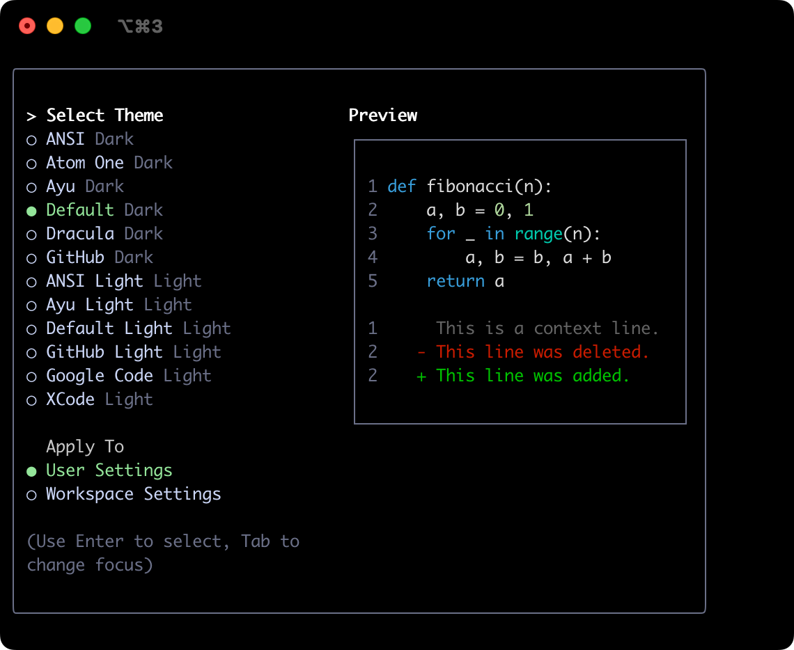 Default theme